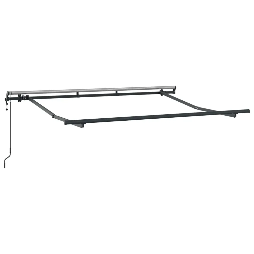 vidaXL Behúzható napellenző Burgundi 350 x 200 x 165 cm szövet