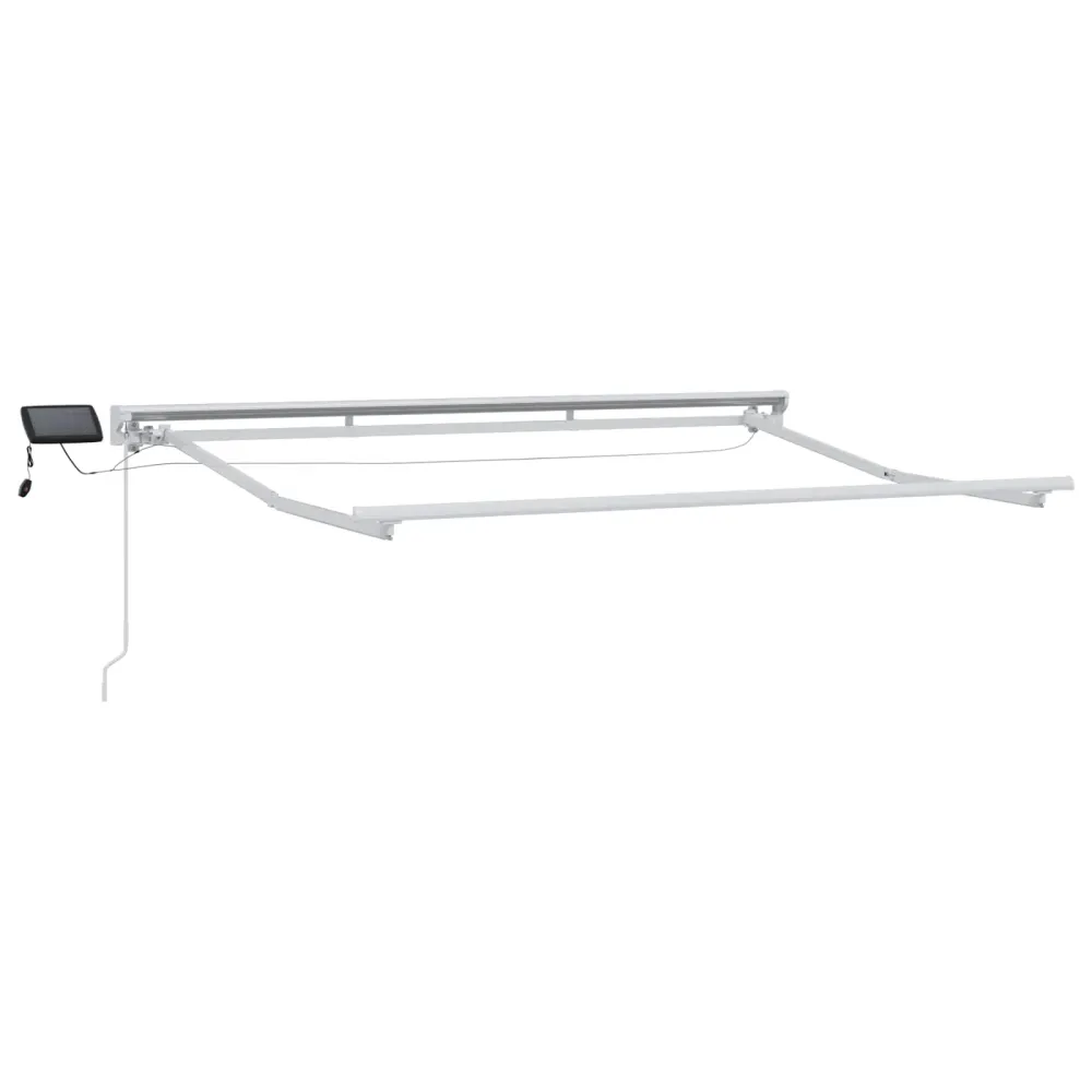 vidaXL Kézi napellenző keret LED világítással 2,5 x 2 m