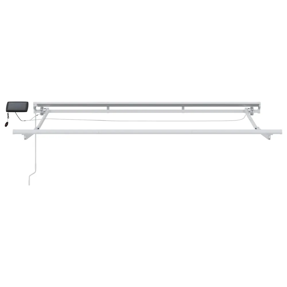 vidaXL Kézi napellenző keret LED világítással 2,5 x 2 m