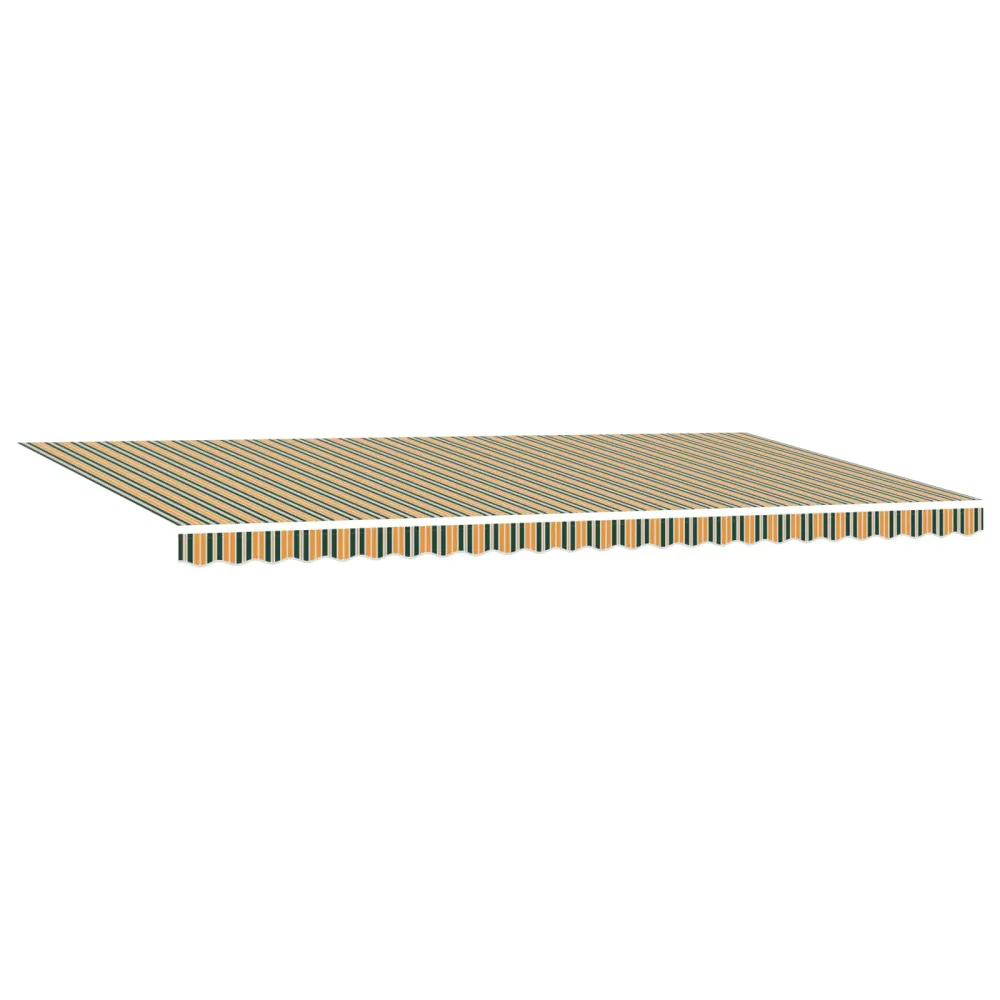 vidaXL Napernyő Anyag tartalmaz Zöld és sárga 600 × 300 cm Poliészter