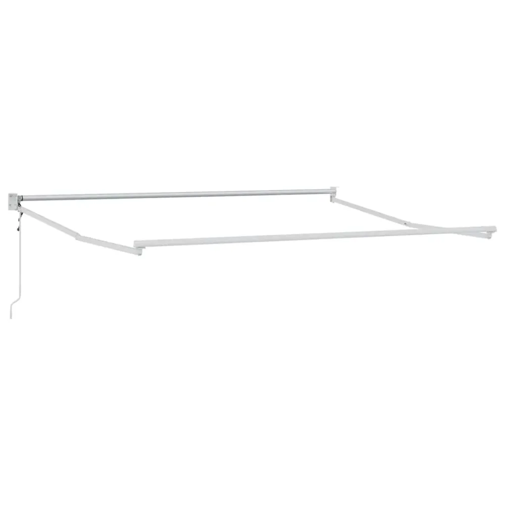 vidaXL Napernyő Zöld és Fehér 300 x 250 x 165 cm Poliészter