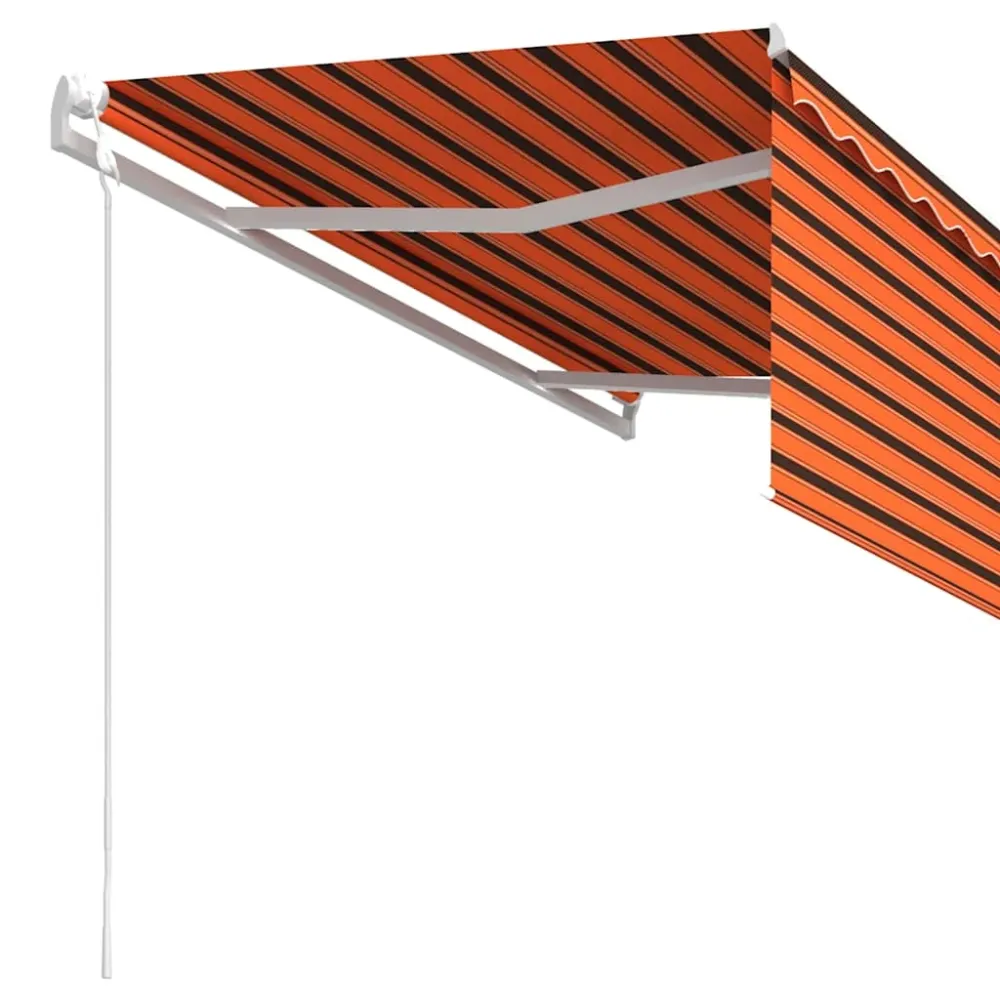 vidaXL narancssárga-barna automata napellenző redőnnyel 3,5 x 2,5 m