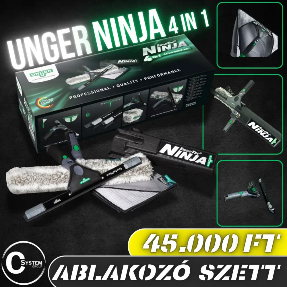 Unger ErgoTec Ninja 4  1 ablakmosó szett