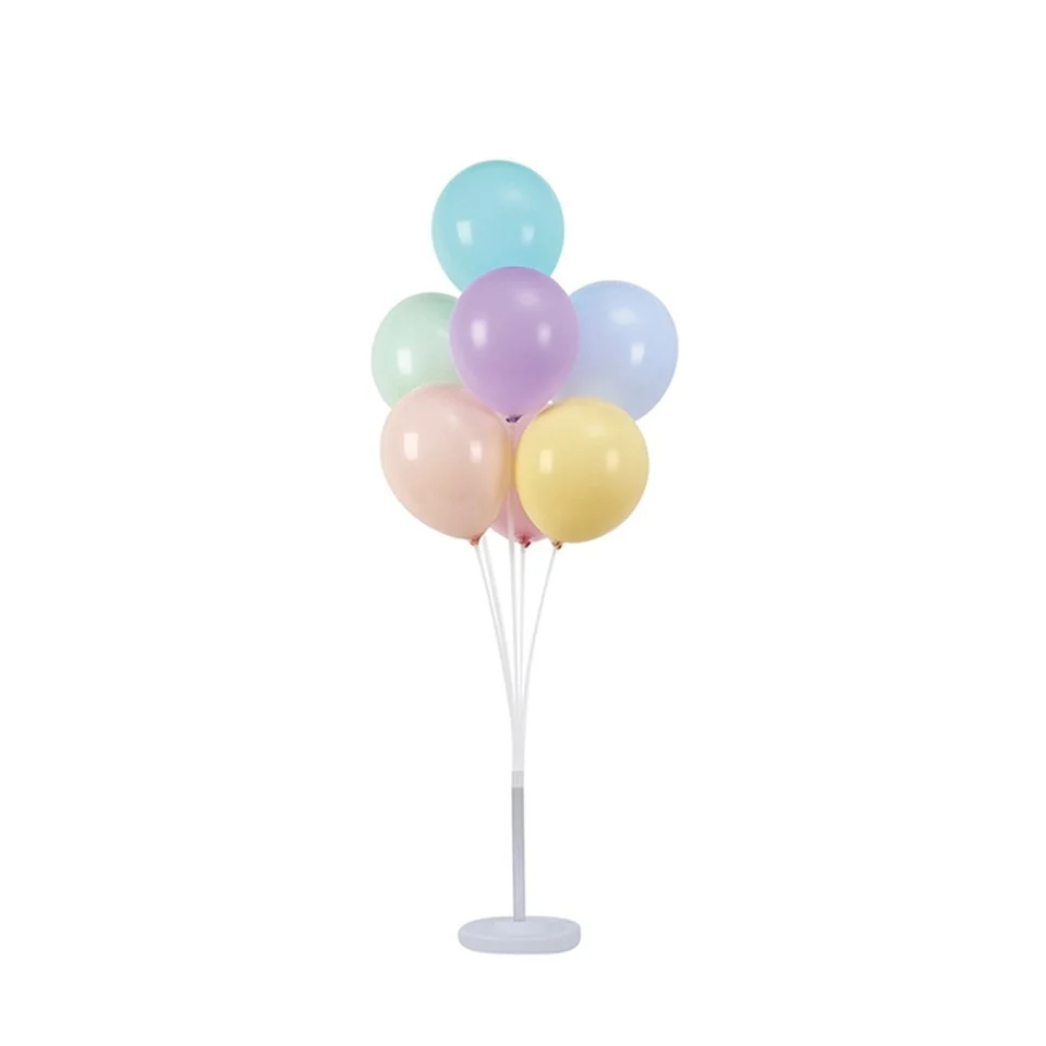 Léggömb tartó, Vivimall, háromrétegű, 7 léggömbhöz, 1,3 m, átlátszó
