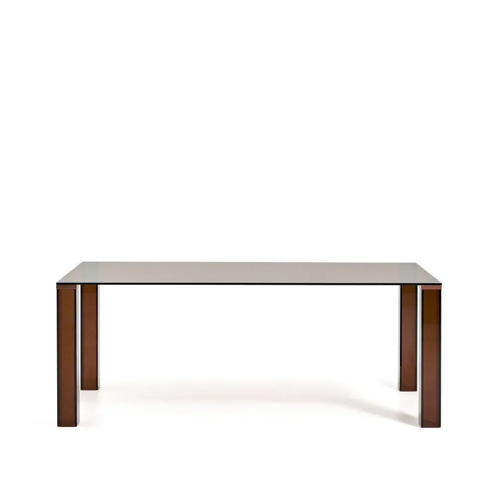Adularia asztal barna edzett üveg 200 x 100cm