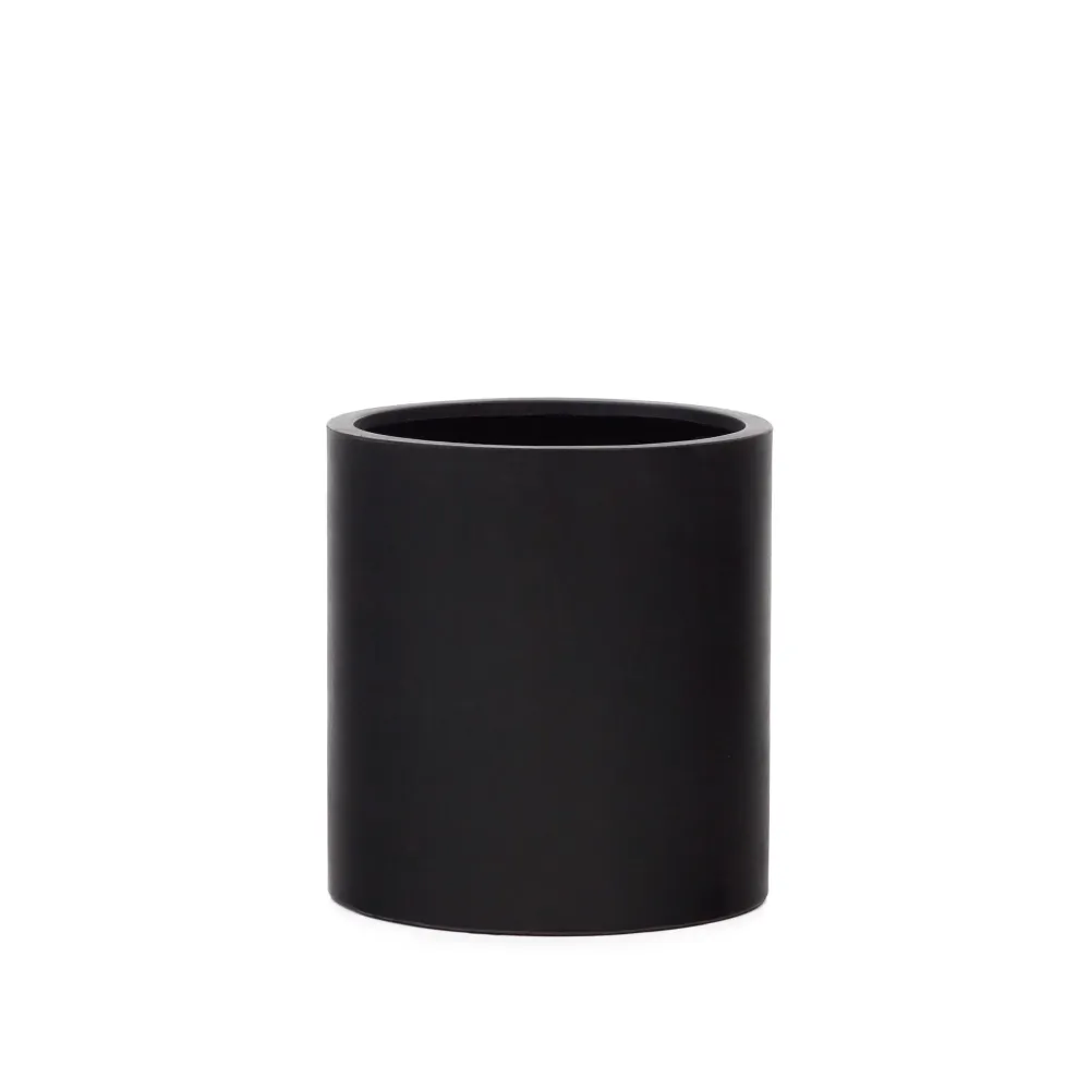 Aiguablava növénycserép fekete cementben, Ø 52 cm
