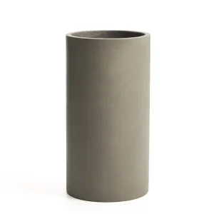 Aiguablava szürke cement kaspó Ø 42cm