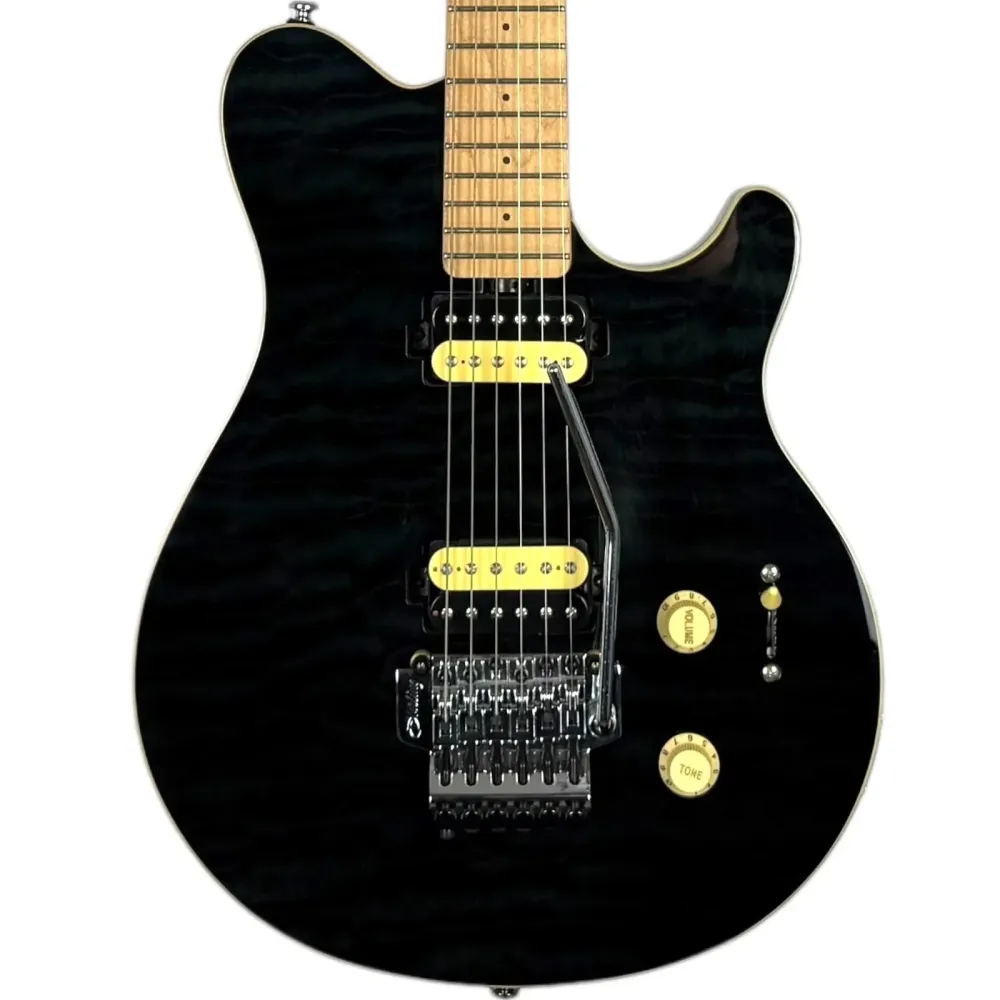 Sterling MusicMan SUB Series Axis FR - Áttetsző fekete