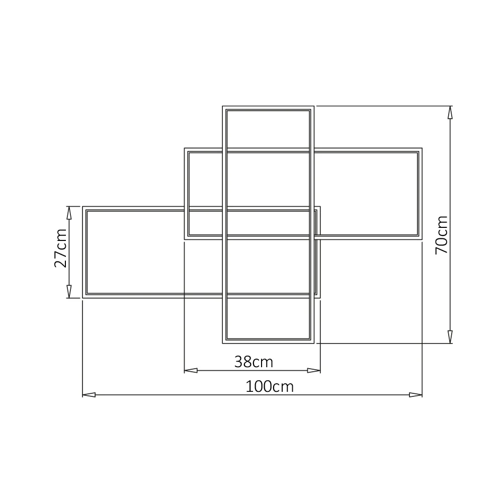 Braytron Led lámpa mennyezeti 80W IP20 230V 3IN1 8800Lm fekete BH17-04691