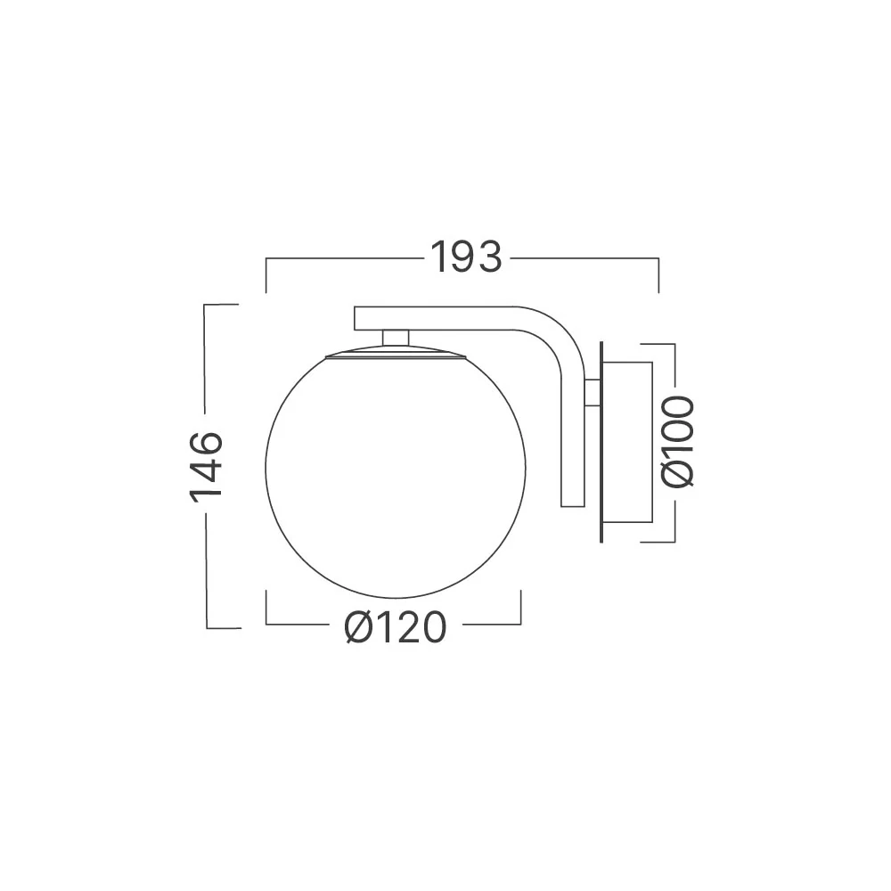 Braytron Oldafali lámpa Üveg ,Gömb búrával 1xG9 220-240V 50/60Hz IP20 BV01-00123