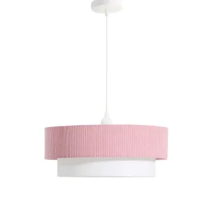 Bianella pamut és pink kordbársony mennyezeti lámpa