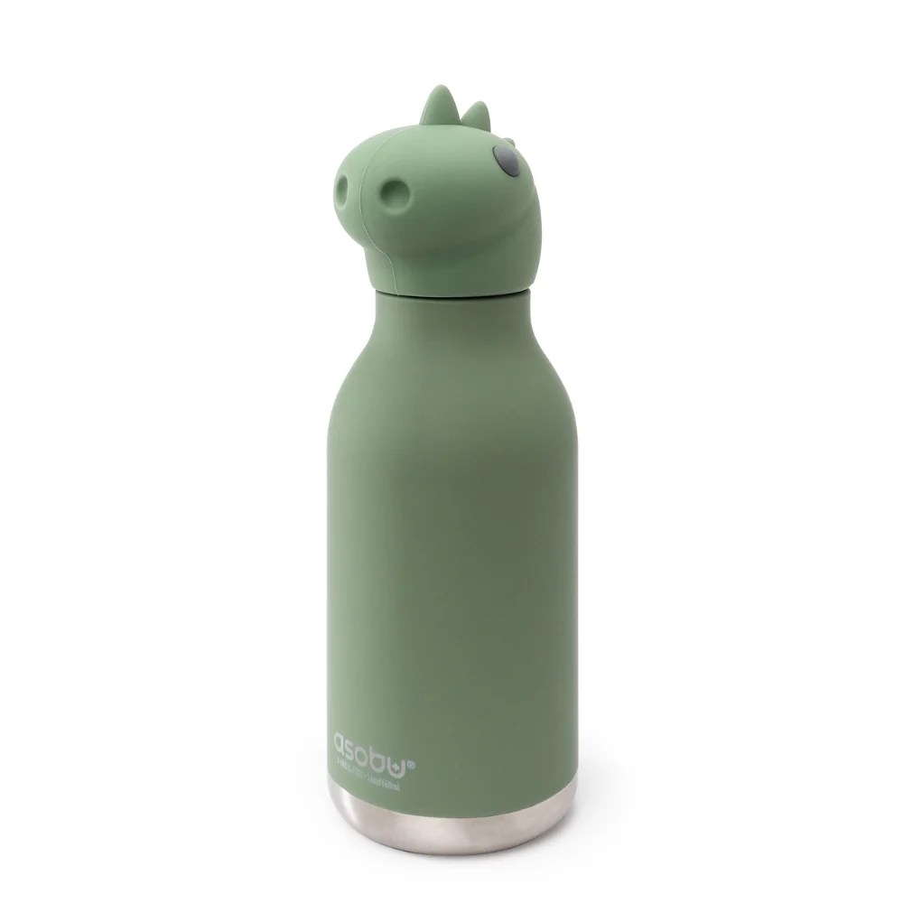 Asobu Termikus palack szívószállal Bestie - Dinoszaurusz 460 ml