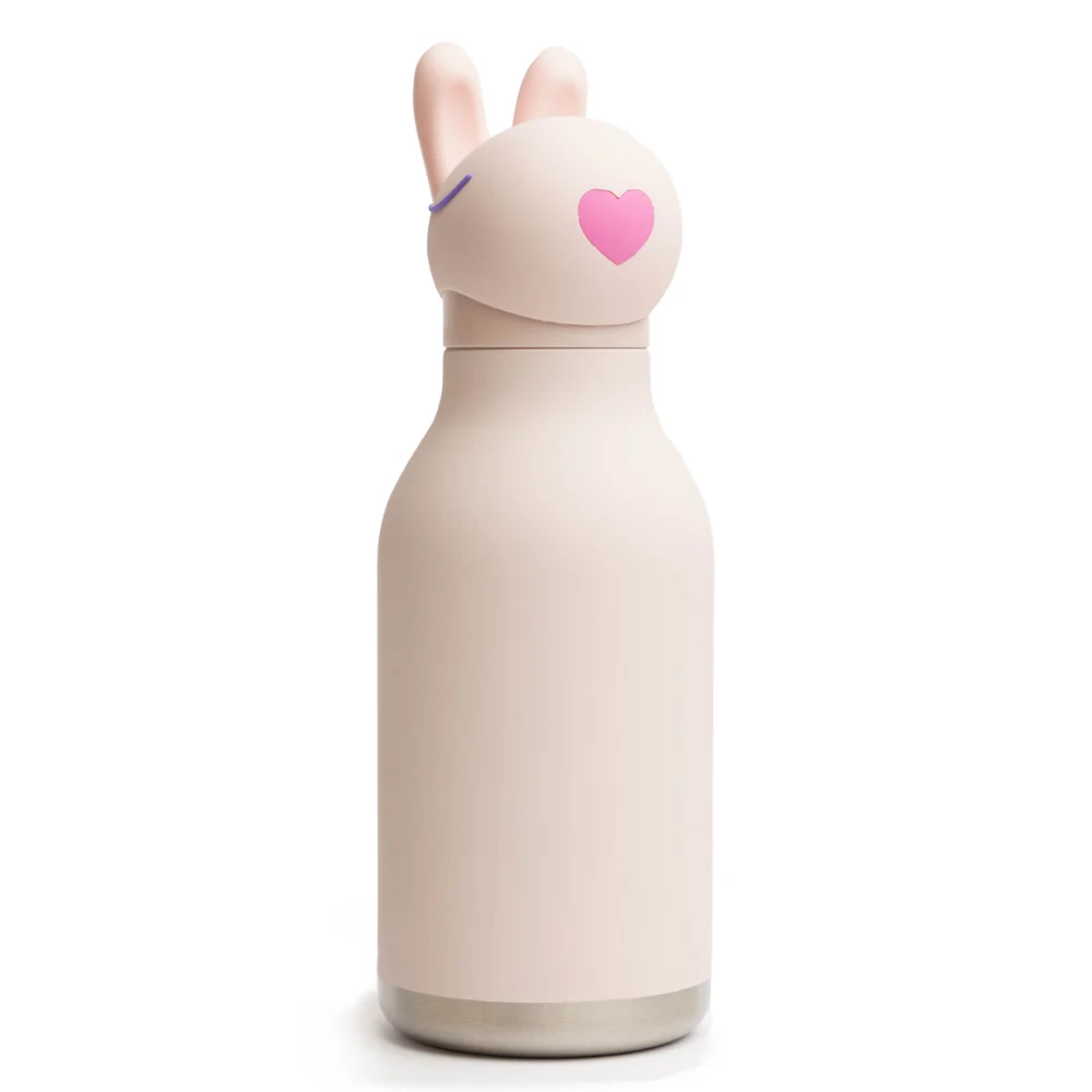 Asobu Termikus palack szívószállal Bestie - Nyúl 460 ml