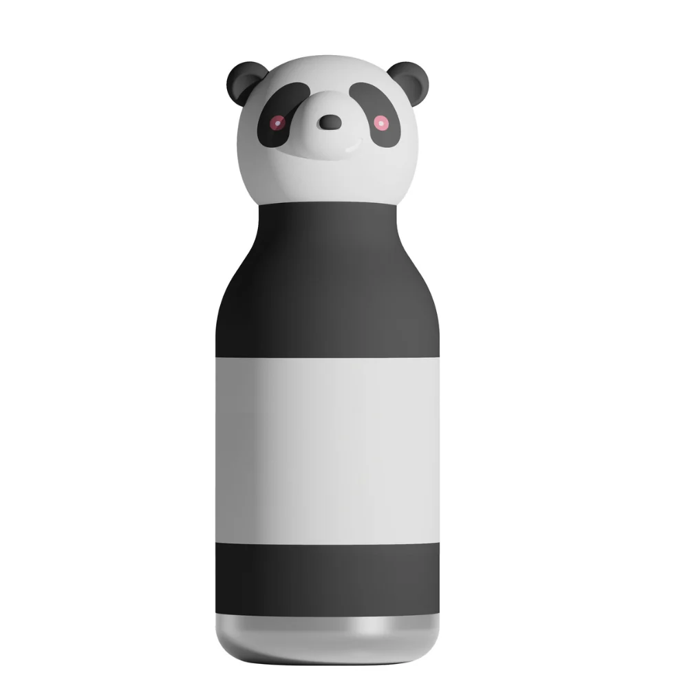 Asobu Termikus palack szívószállal Bestie - Panda 460 ml