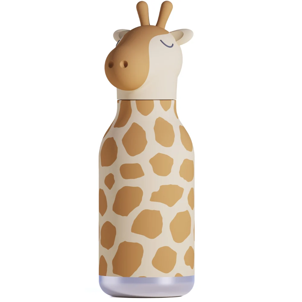 Asobu Termikus palack szívószállal Bestie - Zsiráf 460 ml