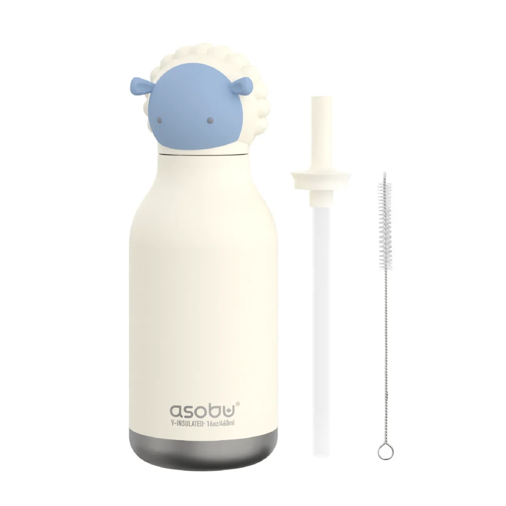 Asobu Termál palack szívószállal Bestie - Juh 460 ml
