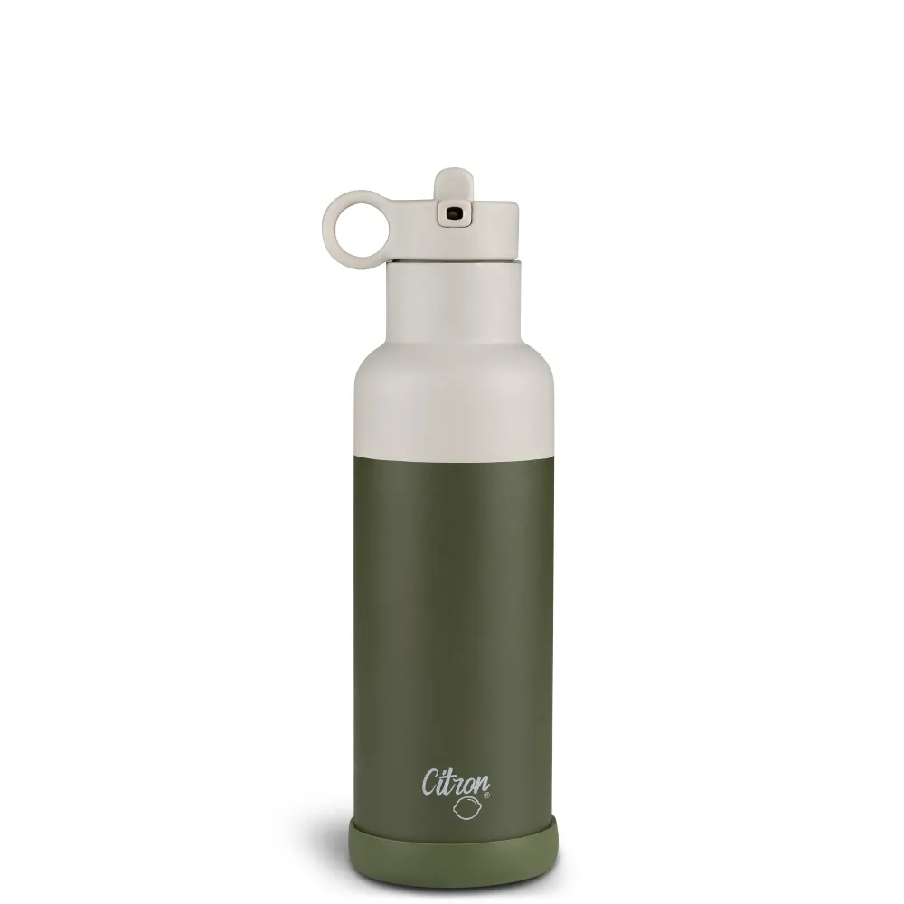 Citron rozsdamentes acél termosz 500 ml – olívazöld