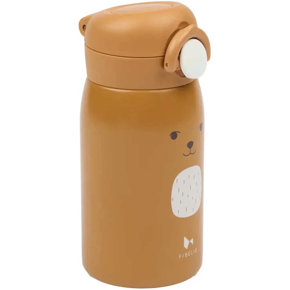 Fabelab Baby termikus palack kicsi Bear Ochre