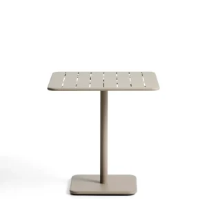 Brai kültéri asztal taupe színű galvanizált acél 70 x 70cm