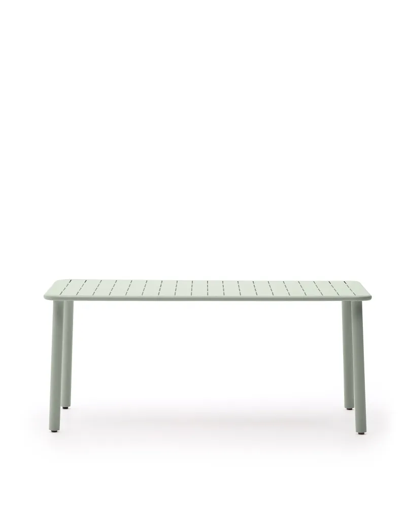Brai kültéri asztal türkiz galvanizált acél 180 x 90cm