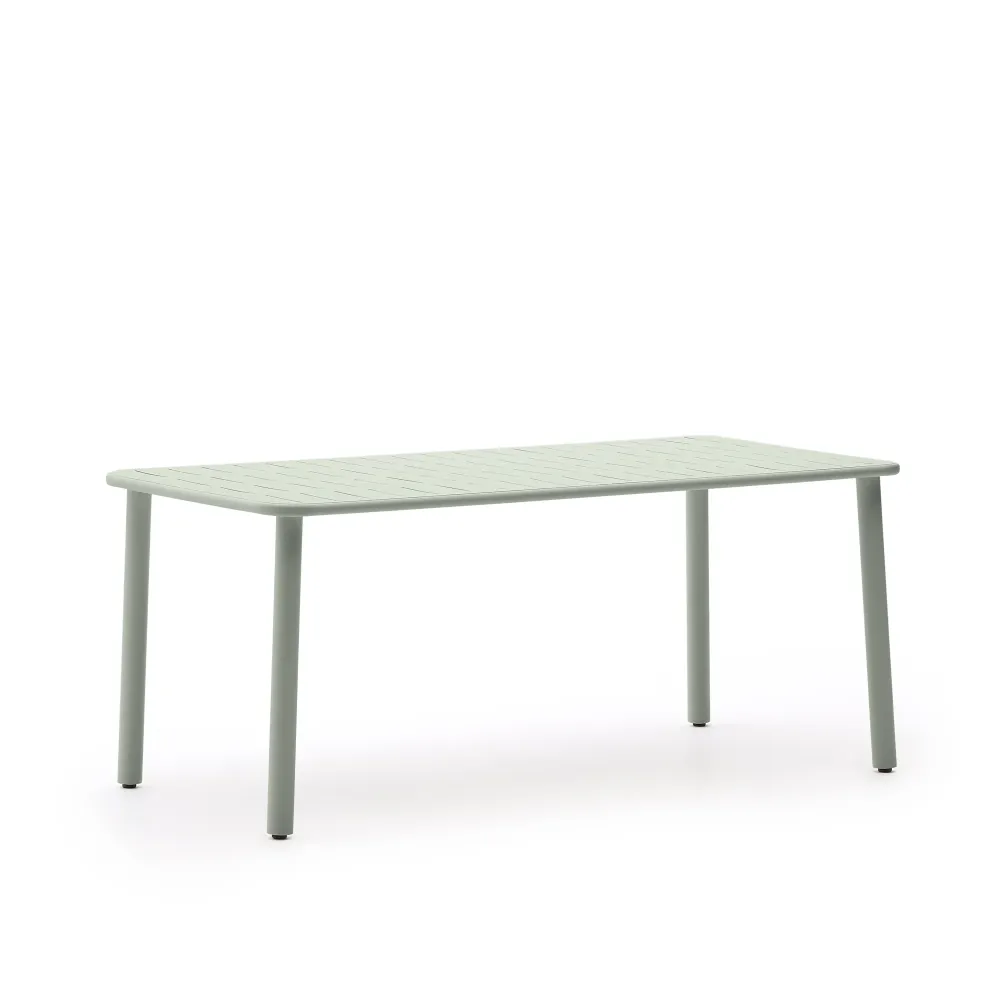 Brai kültéri asztal türkiz galvanizált acél 180 x 90cm