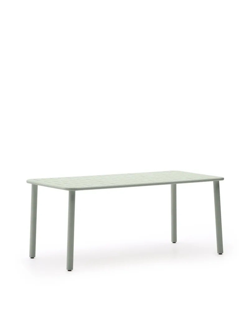 Brai kültéri asztal türkiz galvanizált acél 180 x 90cm