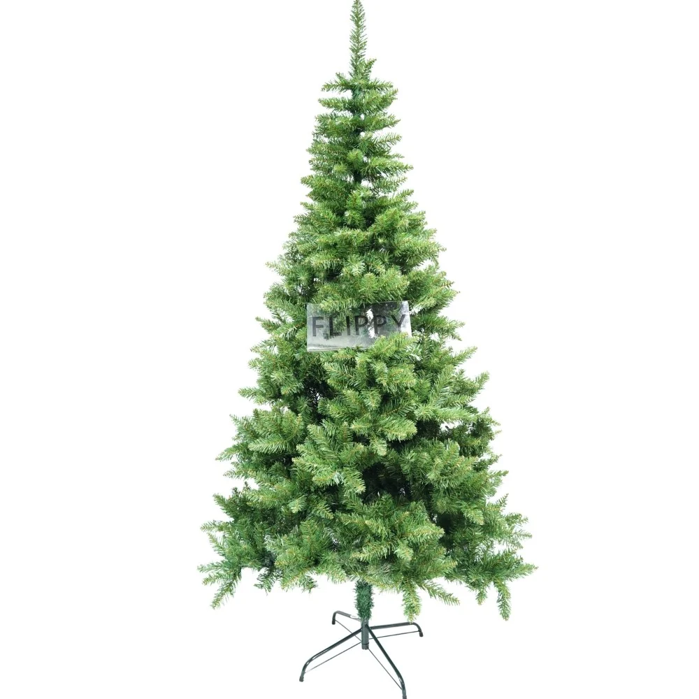 Vivimall karácsonyfa, klasszikus, kültéri/beltéri, 210 cm magasság, 106 cm átmérő, 663 ág, zöld, fém állvánnyal
