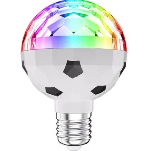 Forgó DISCO izzó többszínű projektorral LED-del, RGB