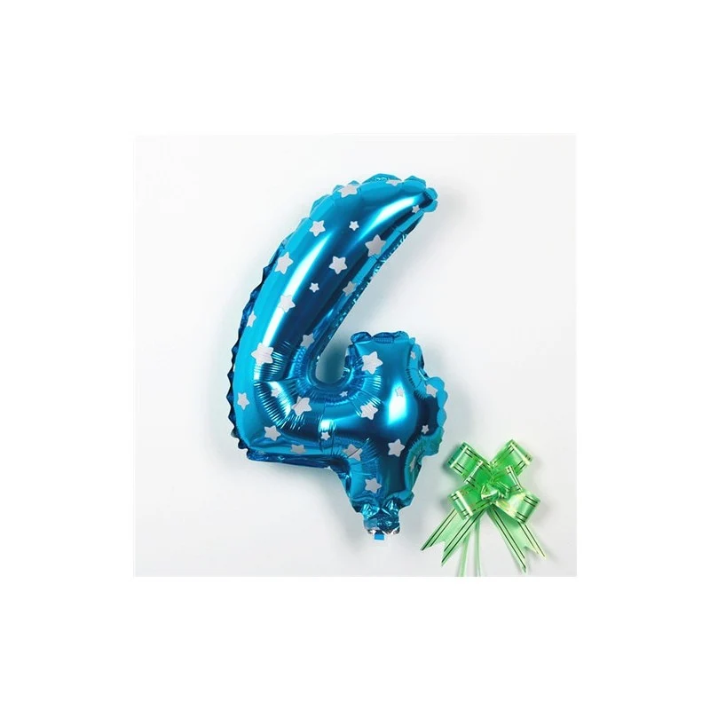 Fém fólia lufi figura, csillagminta, születésnapi téma, 80 cm, egyedi csomagolás, szívószállal, felfújható levegővel vagy...