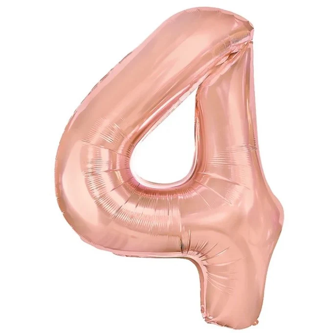 Vivimall Fólia Lufi, Szám Figura, 40 cm, Születésnapi Tématika, Egyedi Csomagolás, Szívószál Tartozék, Levegővel vagy Héli...