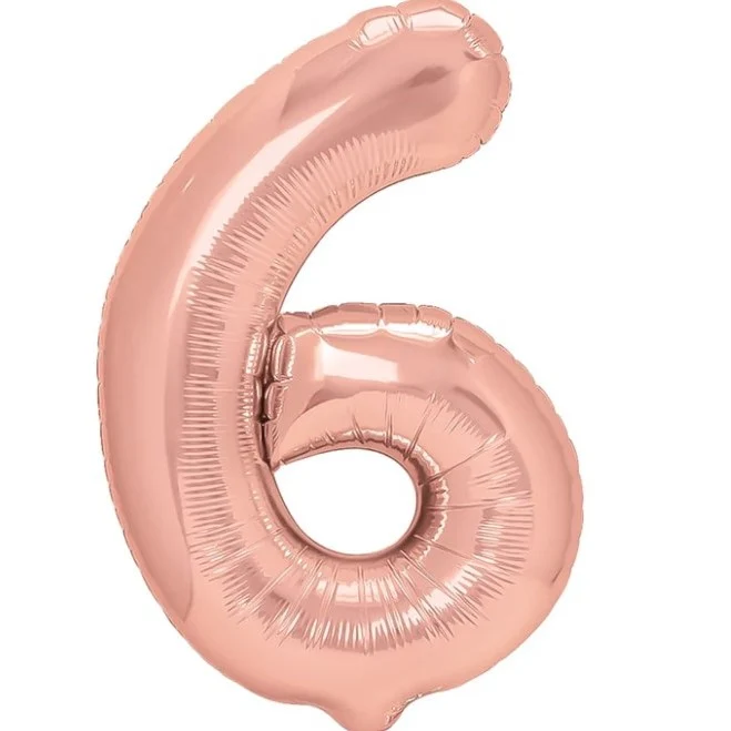 Vivimall Fólia Lufi, Szám Figura, 40 cm, Születésnapi téma, Egyedi csomagolás, Szívószál mellékelve, Levegővel vagy hélium...