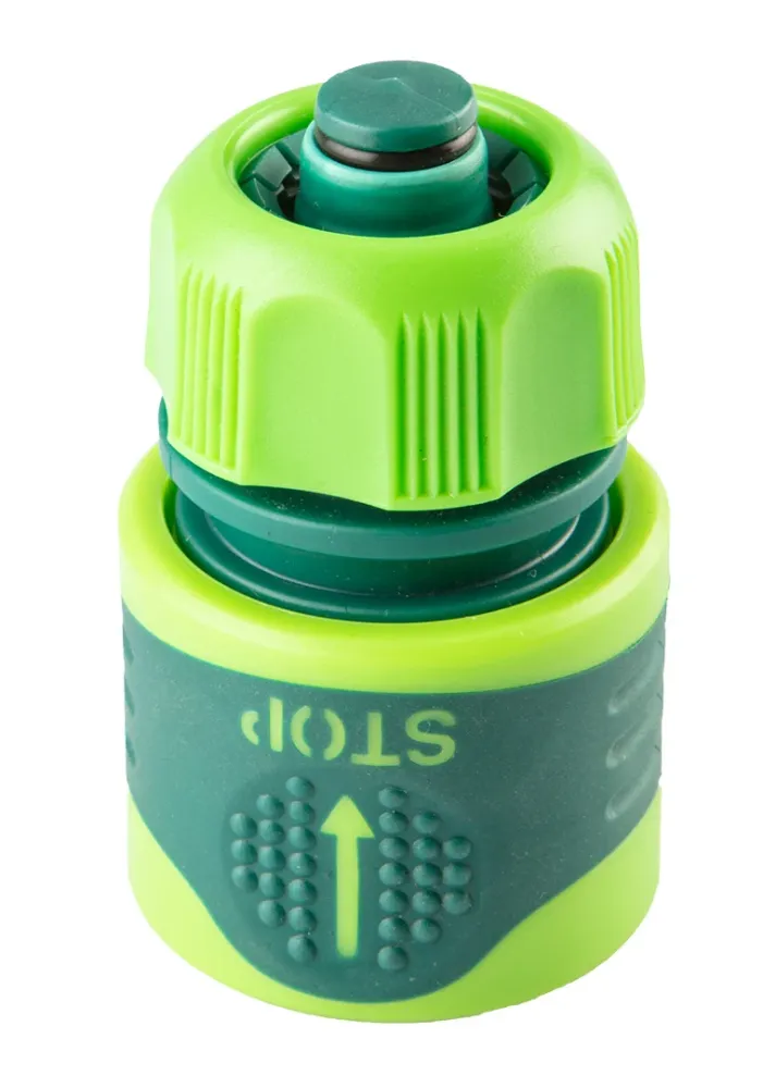 Tömlő gyorscsatlakozó 1/2", vízstoppos, kétkomponensű, min. rendelés: 5db
