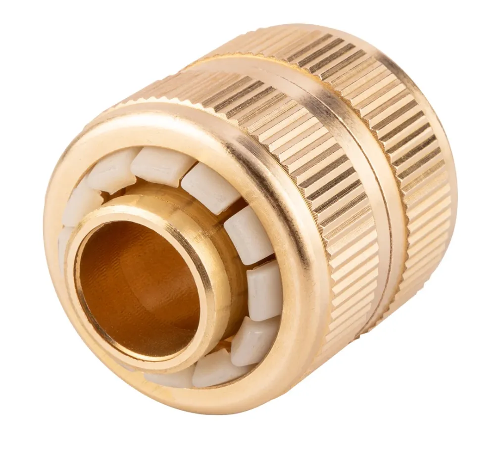 Tömlőtoldó csatlakozó 3/4", réz