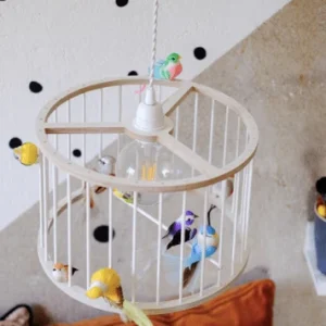 LAKALUK Birdcage csillár - Fehér - Kis méretű