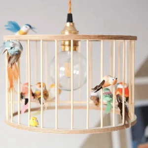 LAKALUK Birdcage csillár - Természetes - Kis méretű