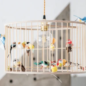 LAKALUK Birdcage csillár - Természetes - Közepes méretű