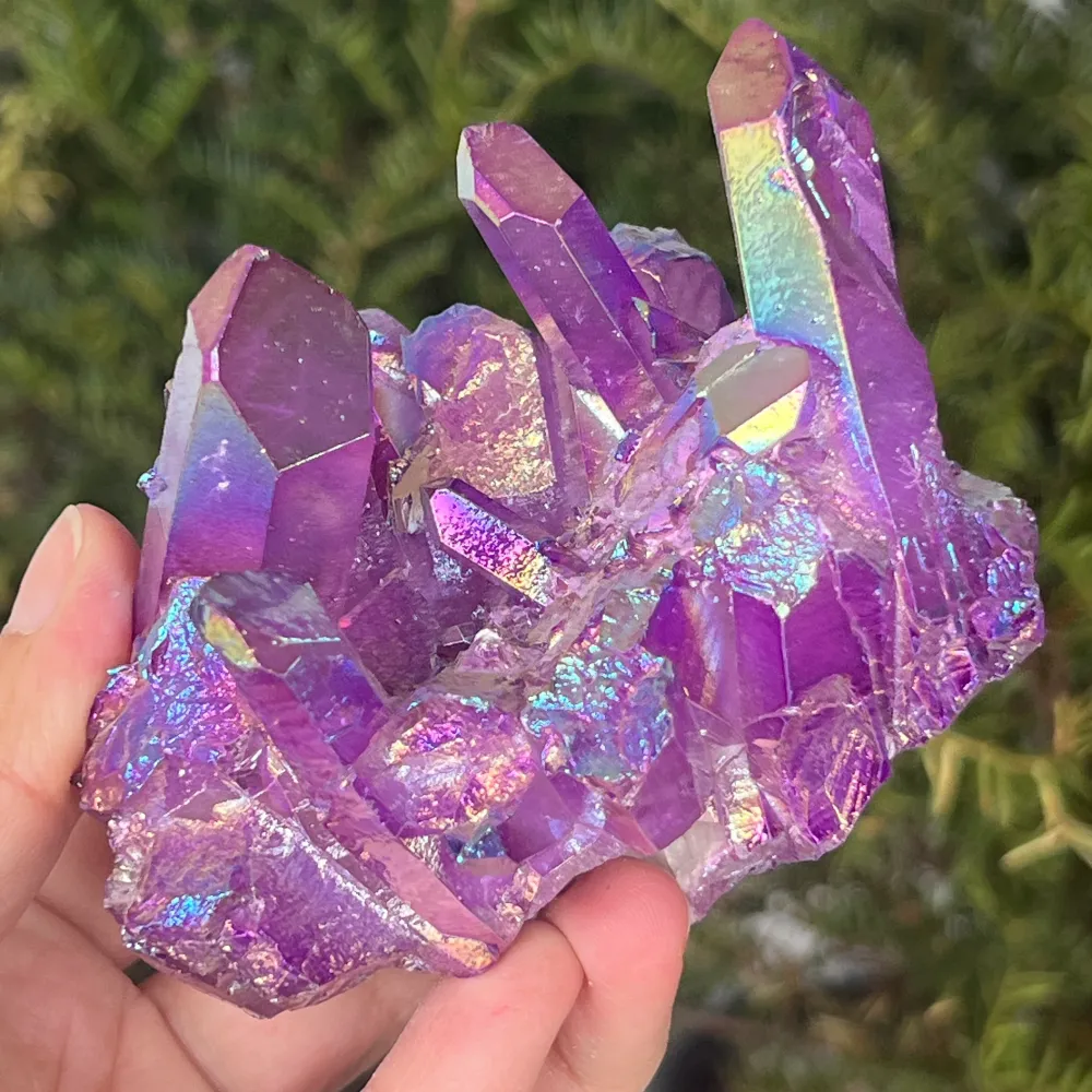 Aura Purple Sötét színtelen kvarcfürt | 2. modell