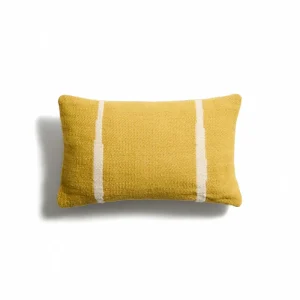 Daila sárga 100% PET párnatakaró Ikat grafikával 30 x 50cm