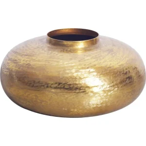 ABSTRACT ORIENT arany alumínium váza 35cm