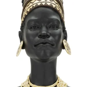 Afrikai Női Mellszobor (Modern Dekoráció)