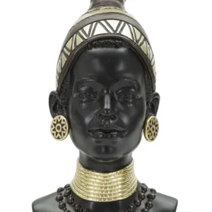 Afrikai Női Mellszobor (Modern Dekoráció)