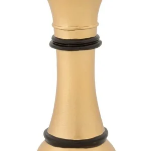 Arany & Fekete Királynő Sakkbábú (Modern Szobor)