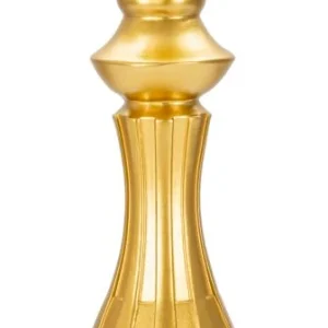 Aranyszínű & Fekete Király Sakkbábú (Modern Szobor)