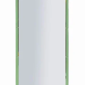 BAKU zöld Modern fali tükör 55X2X150 ( belső tükör mérete 49X144) cm