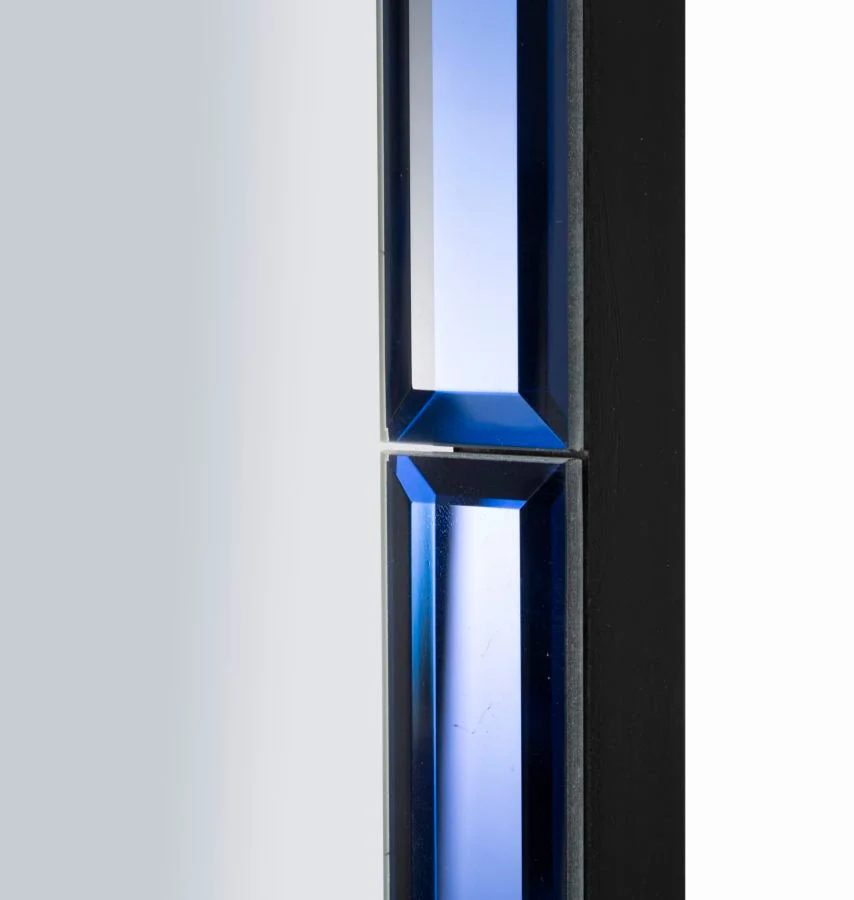 BERLIN kék Modern fali tükör 55X2X150 ( belső tükör mérete 49X143,5) cm