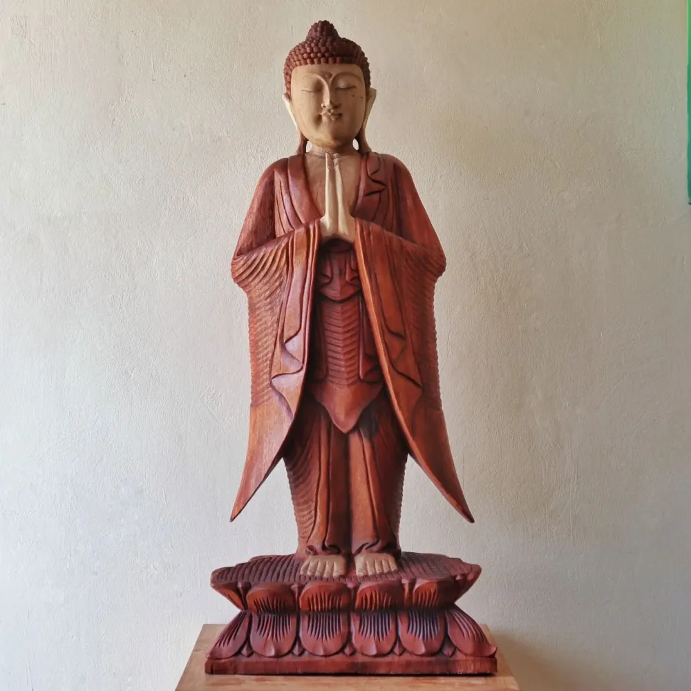 Buddha szobor álló 1m üdvözlet