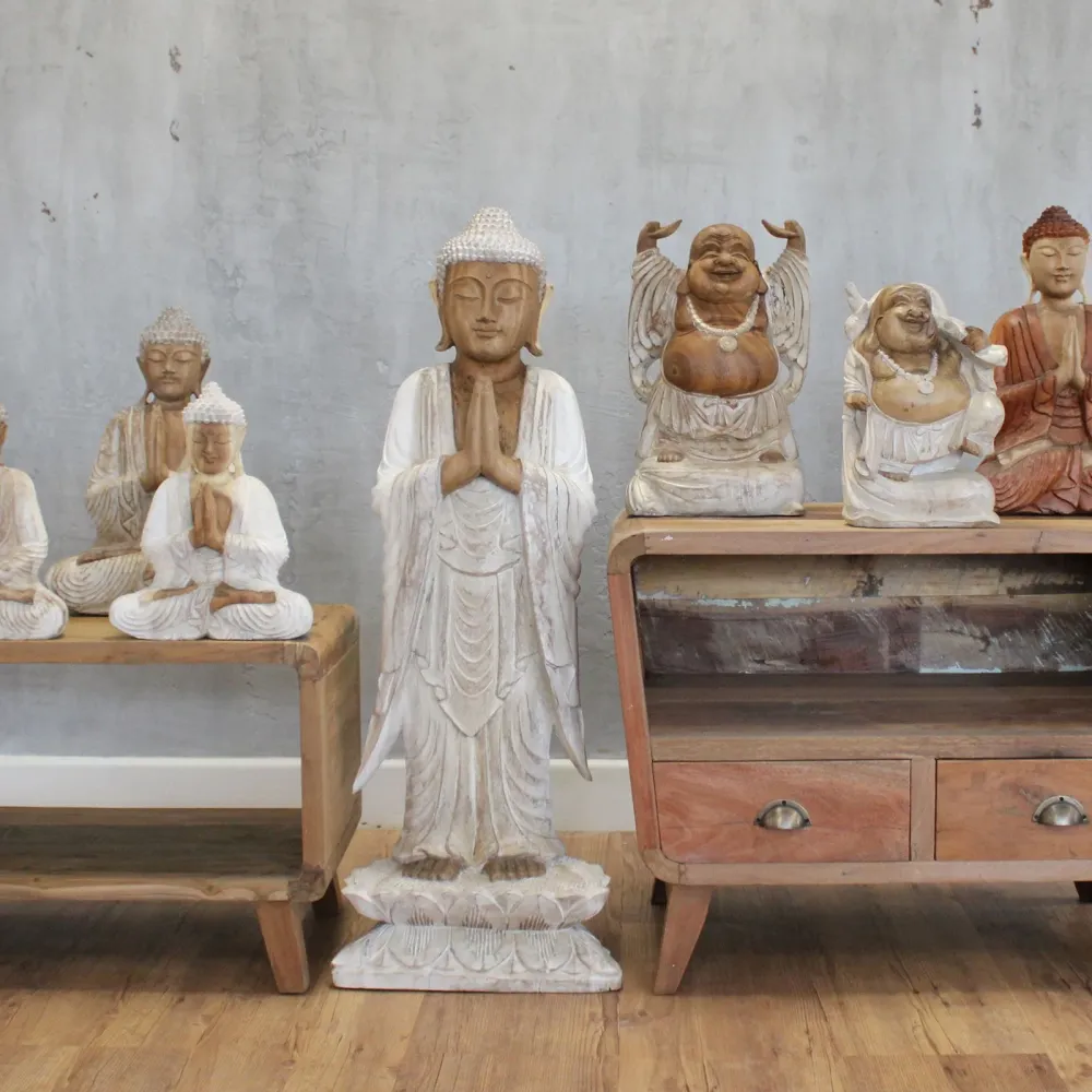 Buddha szobor álló 1m üdvözlet