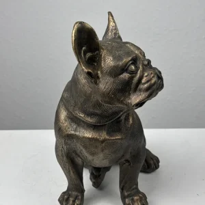 Ülő Bulldog Szobor (Bronz Hatású)