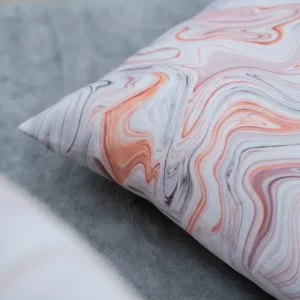 Carrara 21 korall színű 3 darabos díszpárna szett