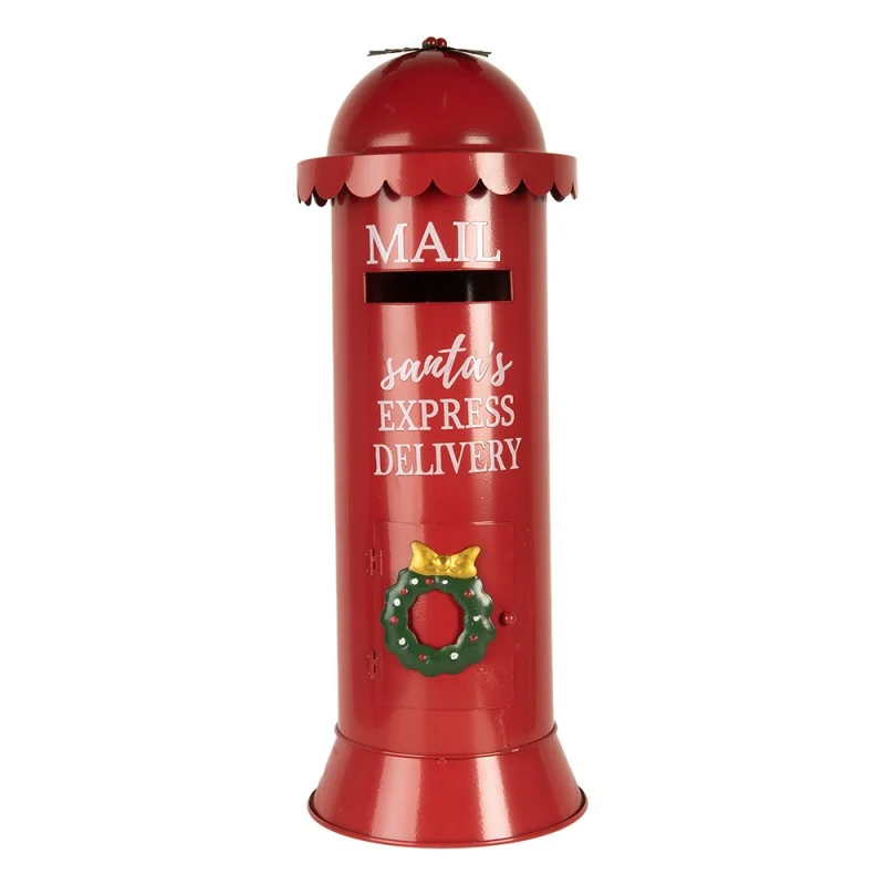 Clayre & Eef piros karácsonyi postaláda Express delivery 52 cm